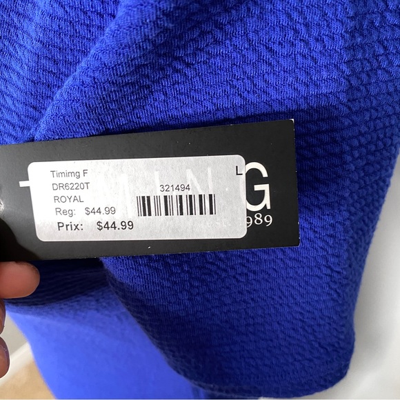 NWT Timing Blue Short Sleeve Dress (medium) - Picture 3 of 5